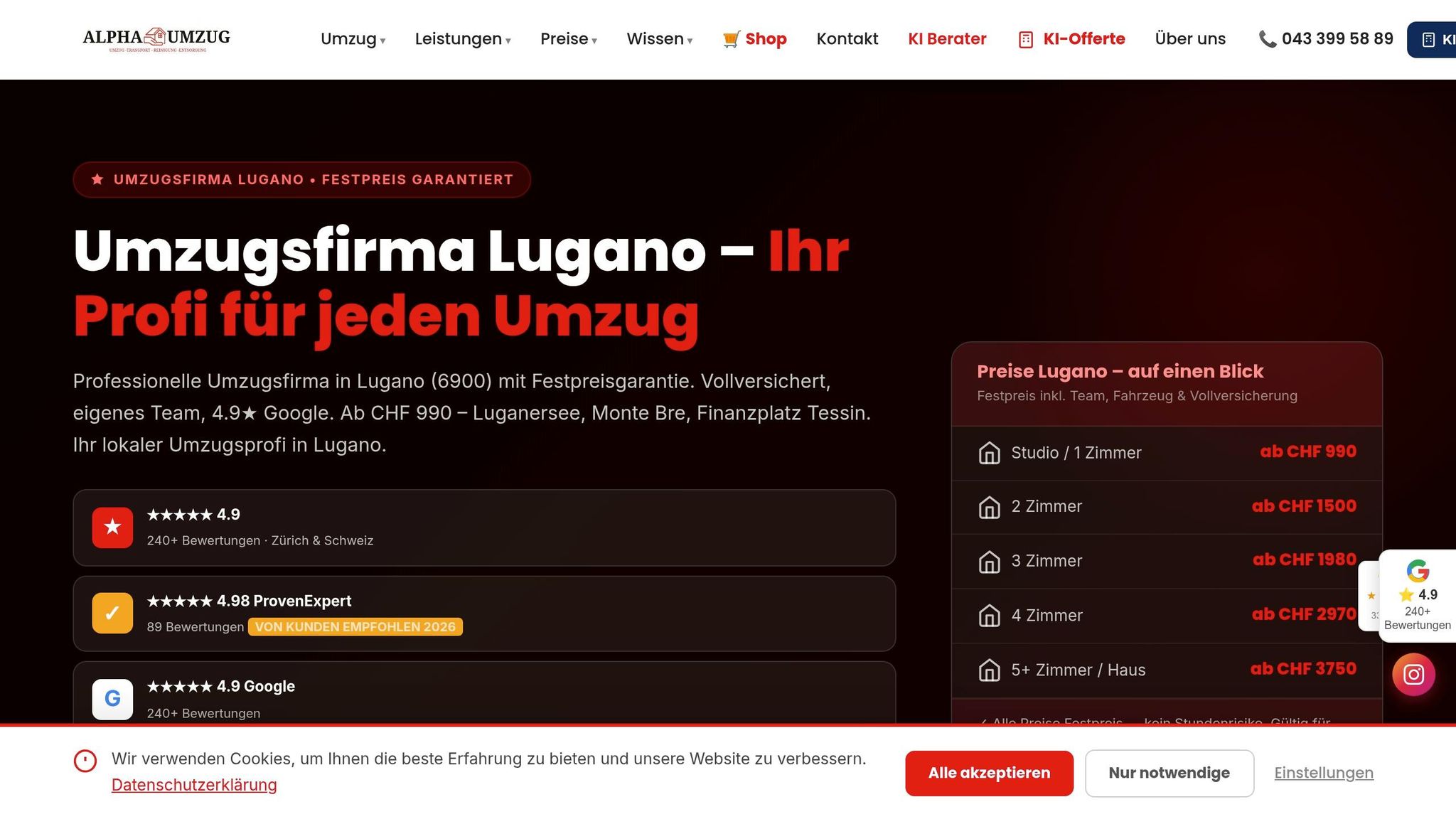 Alfa Umzüge Lugano