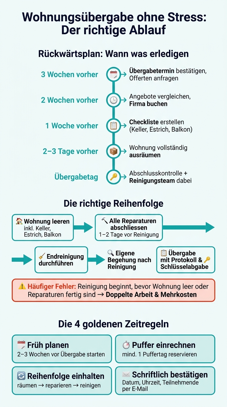 Wohnungsübergabe: Der richtige Ablauf in 5 Schritten