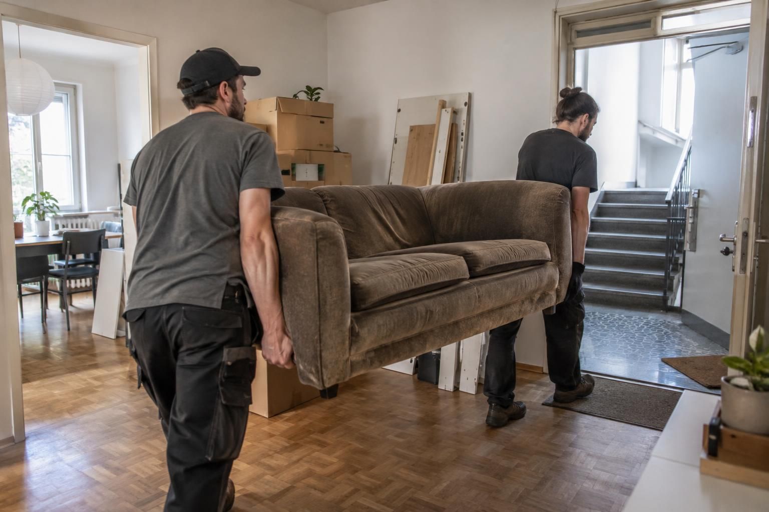 Wohnung entrümpeln vor dem Umzug: Kosten und Ablauf planen