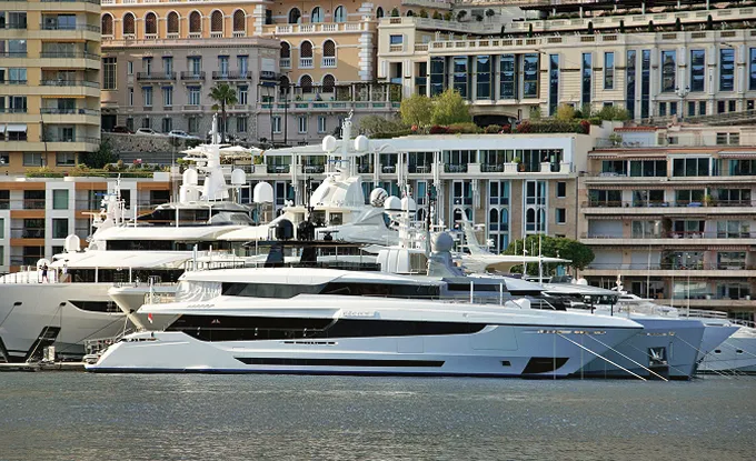 View of Port Herccules in Monte Carlo Monaco