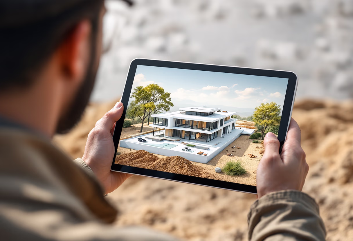 image of ar construction visualization