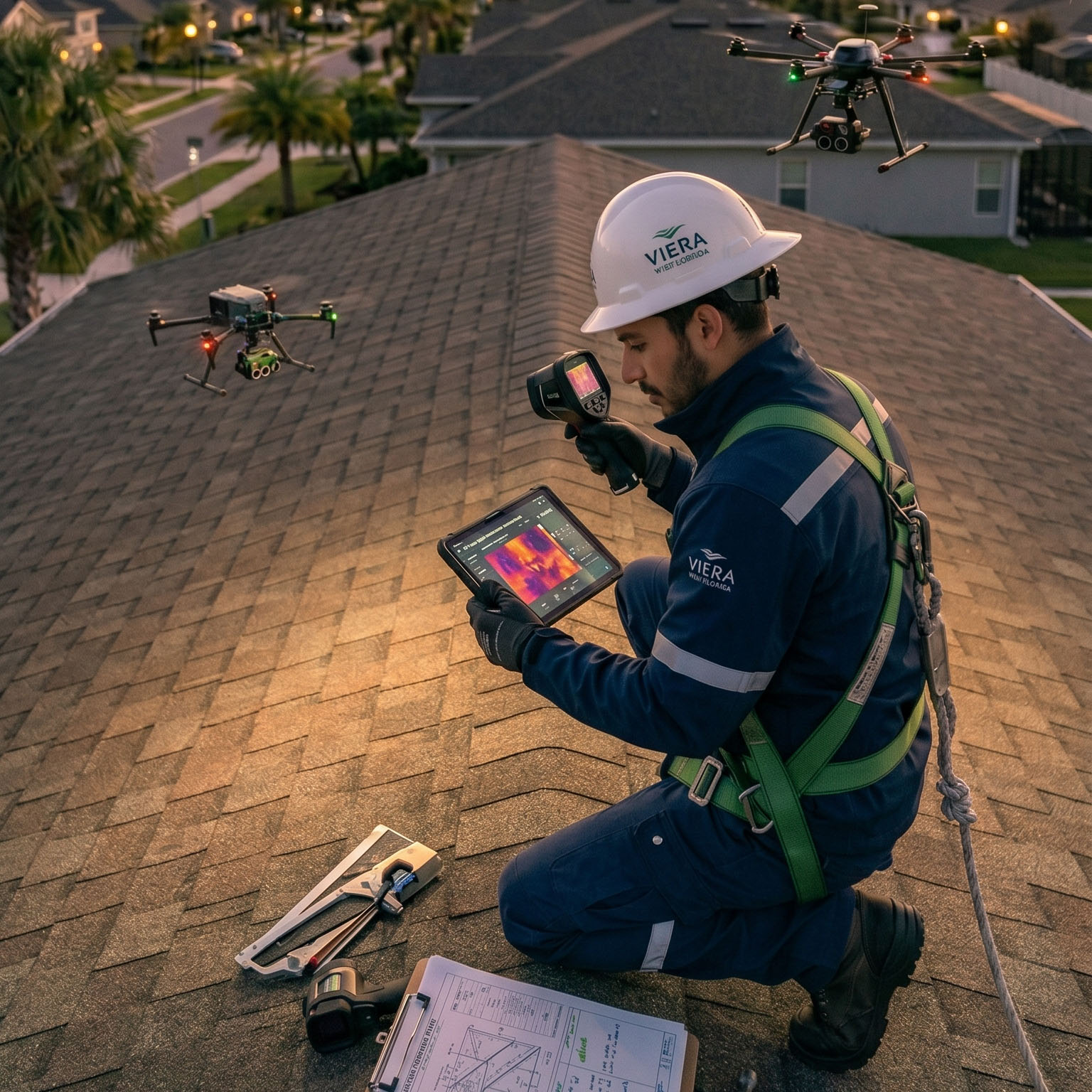image of inspected roof structure