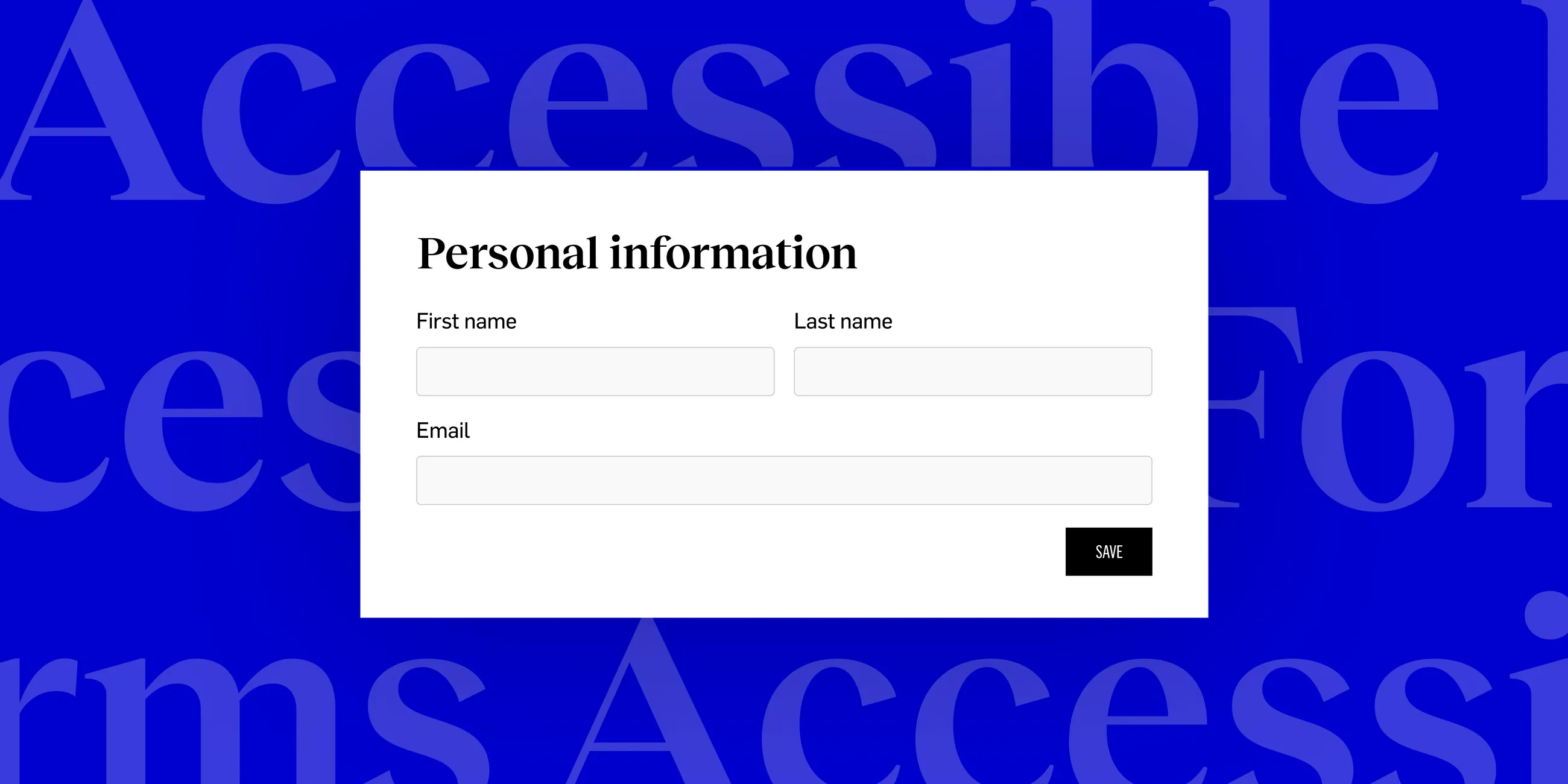 How to make your forms accessible