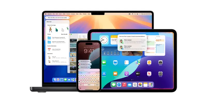 Across MacOS, iPadOS and iOS, we see access points to the new Siri.
