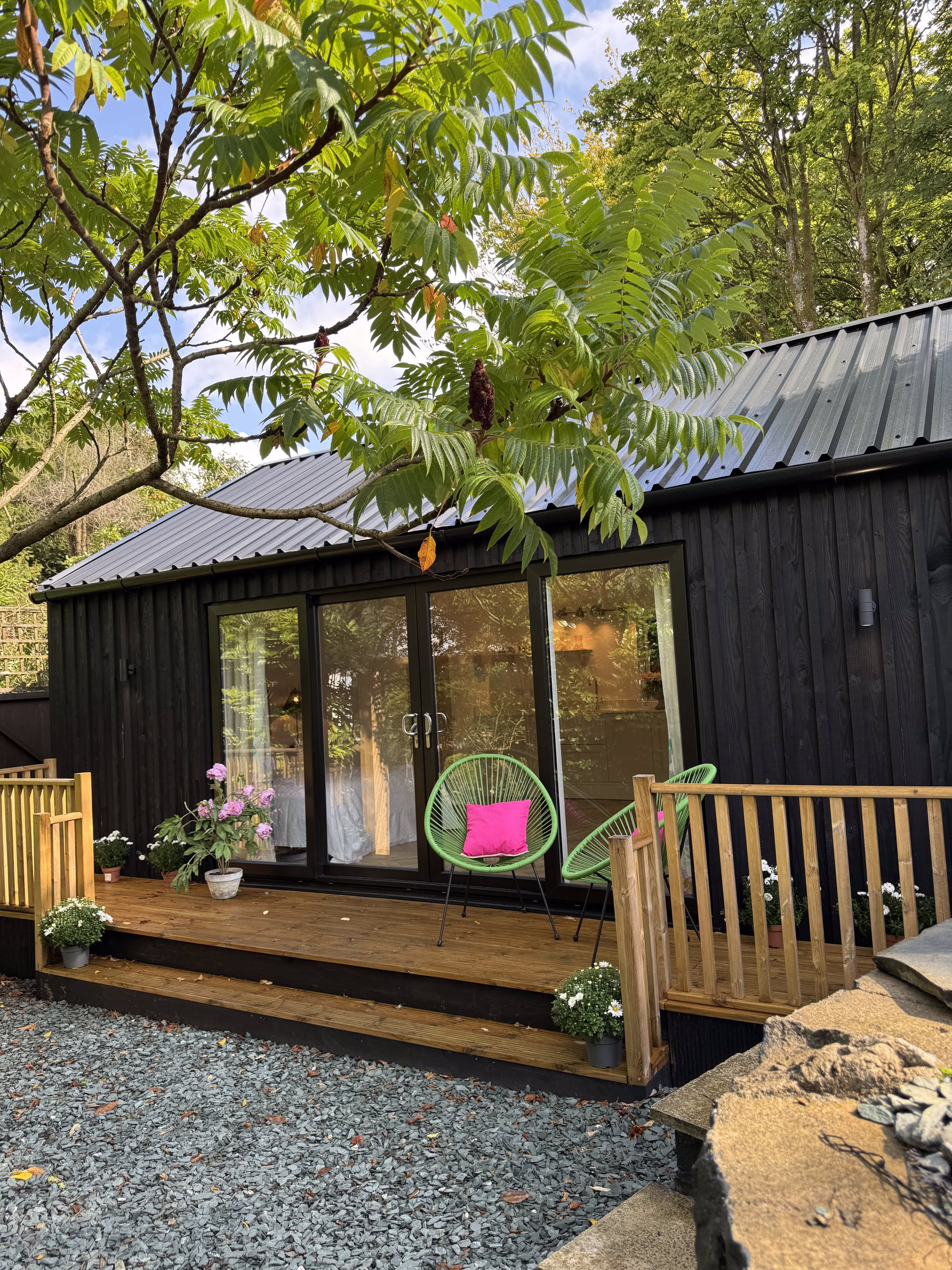 Bespoke insulated Guest room airbnb in Windermere, Cumbria by Garden Room Design Cumbria
