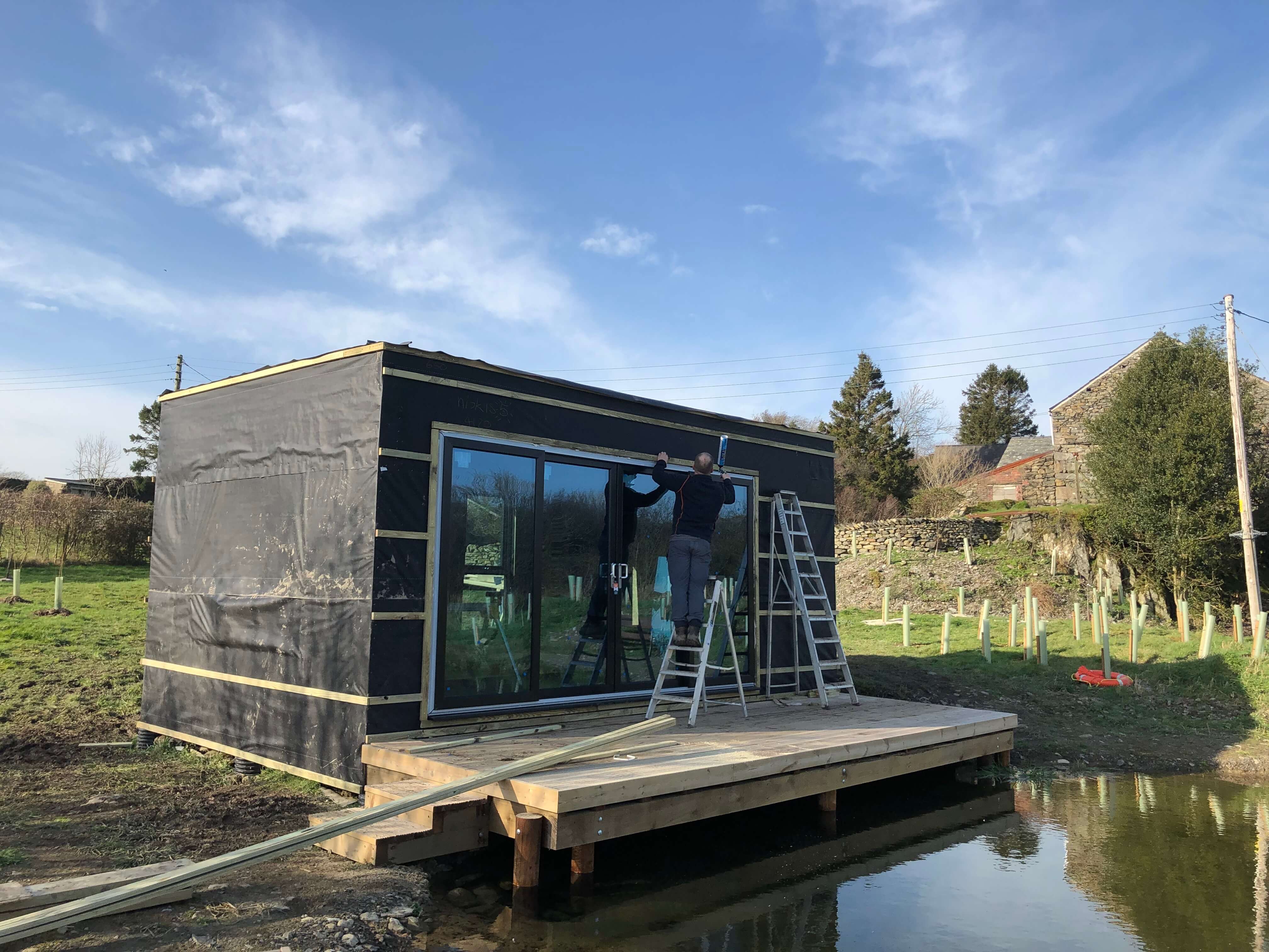 Bespoke insulated cedar clad garden room in Cartmel, Cumbria by Garden Room Design Cumbria