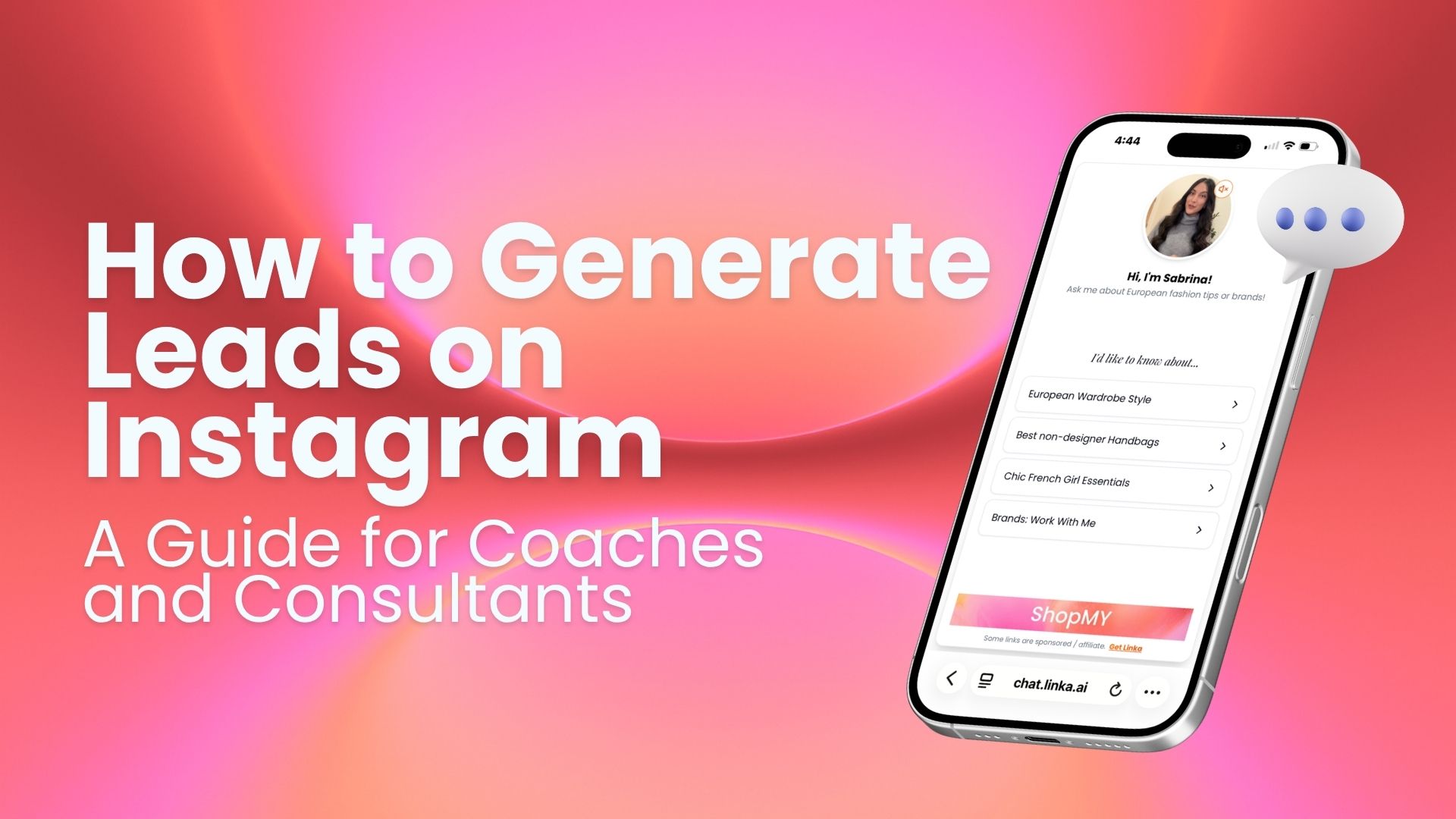 Learn how to generate leads on Instagram as a coach or consultant with the right content strategy, AI-powered bio link conversion, and DM automation that qualifies prospects automatically.