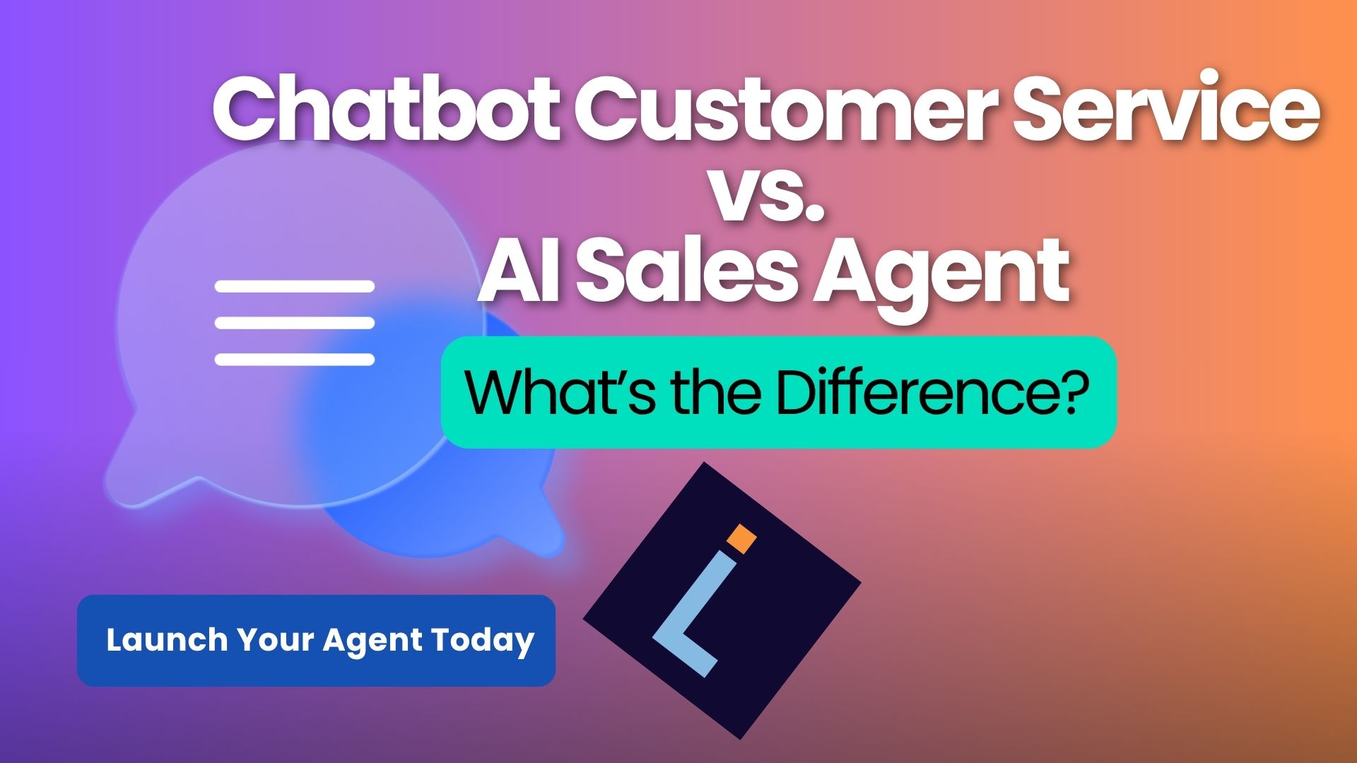 Chatbot customer service may reduce support tickets, but an AI sales agent turns pre-purchase conversations into qualified leads, booked calls, and new clients around the clock.