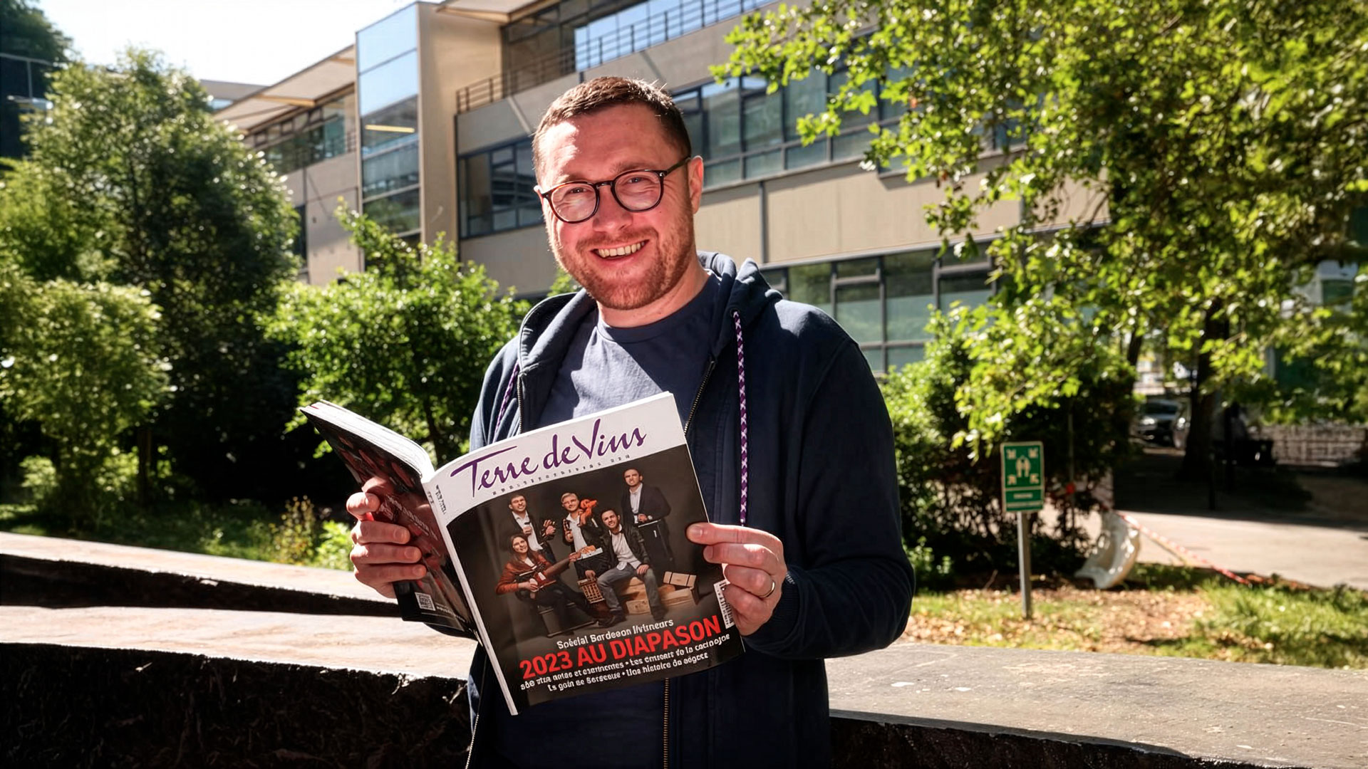 Mathieu Doumenge, director de redacción de la revista Terre de Vins