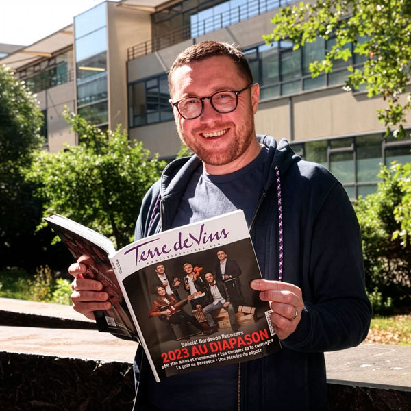 Mathieu Doumenge, editor-in-chief of Terre de Vins wine magazine