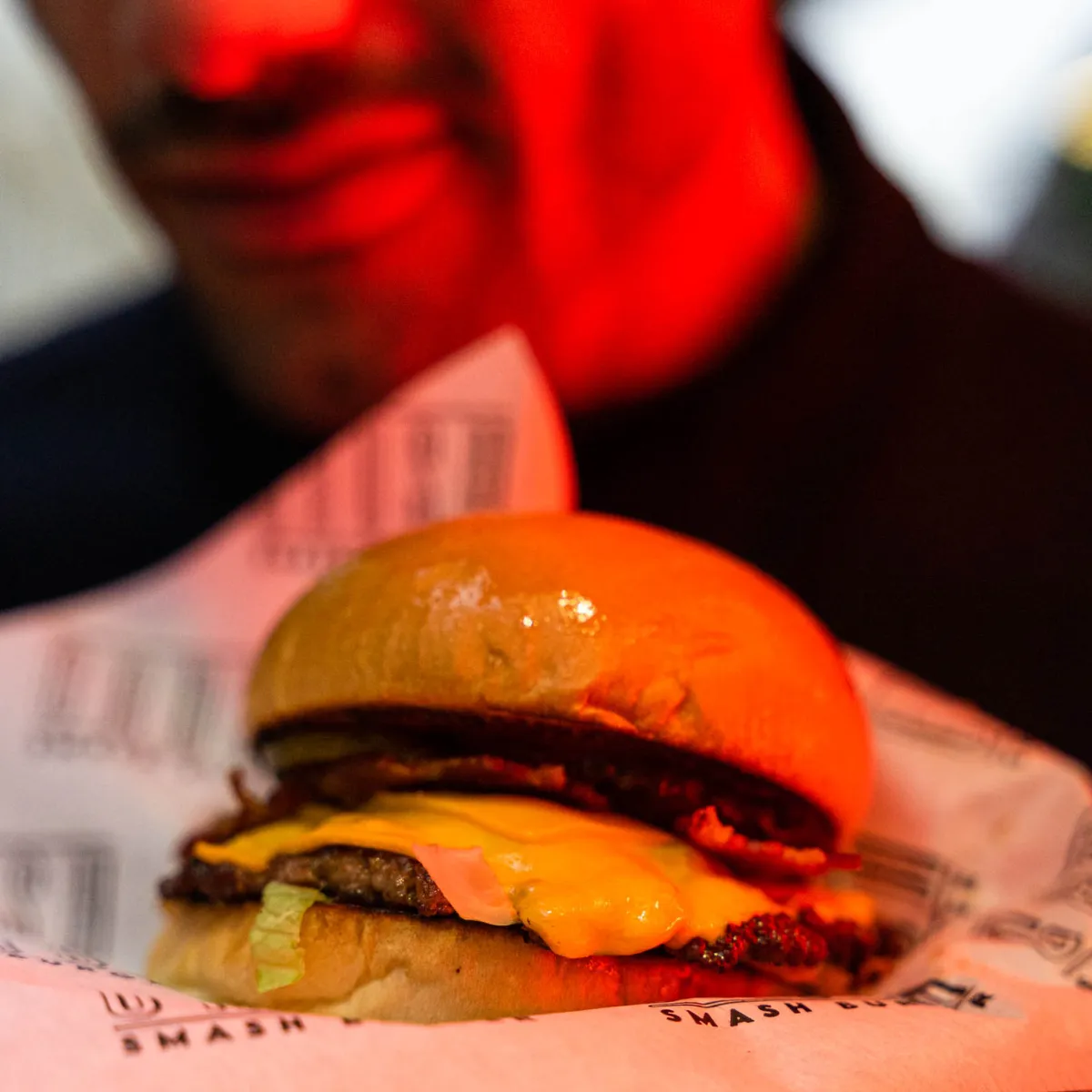 Burger d'un restaurant virtuel