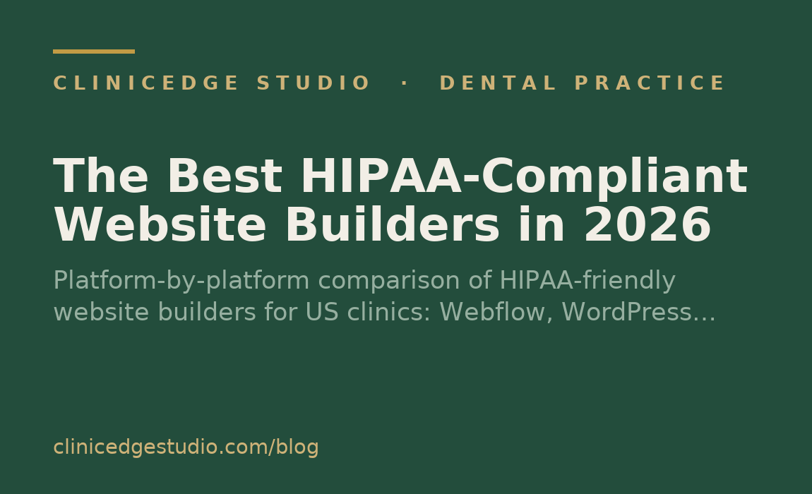 The Best HIPAA-Compliant Website Builders in 2026