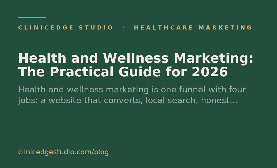 Health and Wellness Marketing: The Practical Guide for 2026