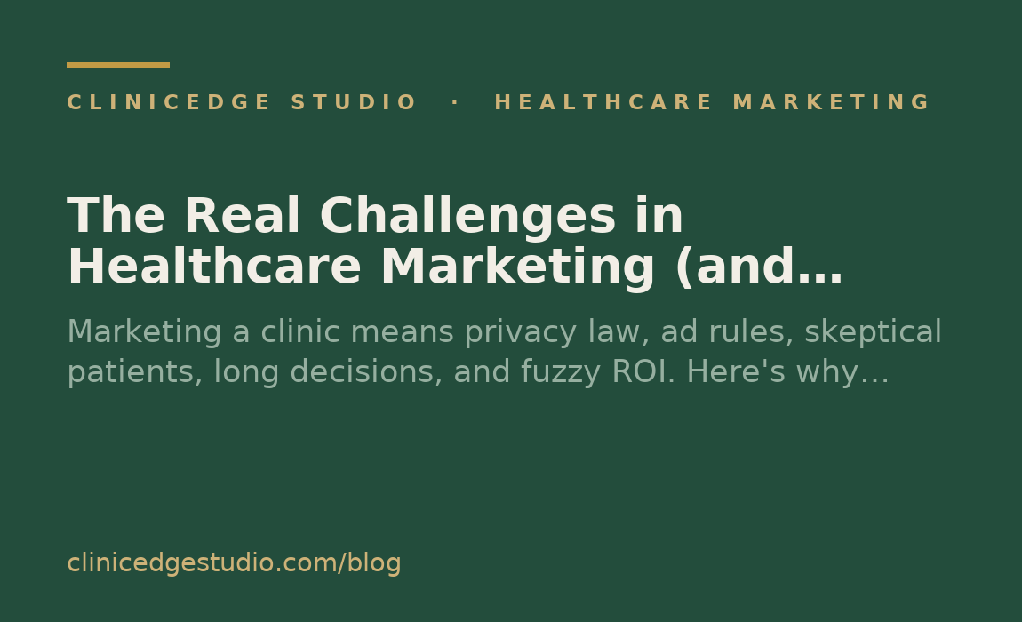 The Real Challenges in Healthcare Marketing (and How to Get Past Them)