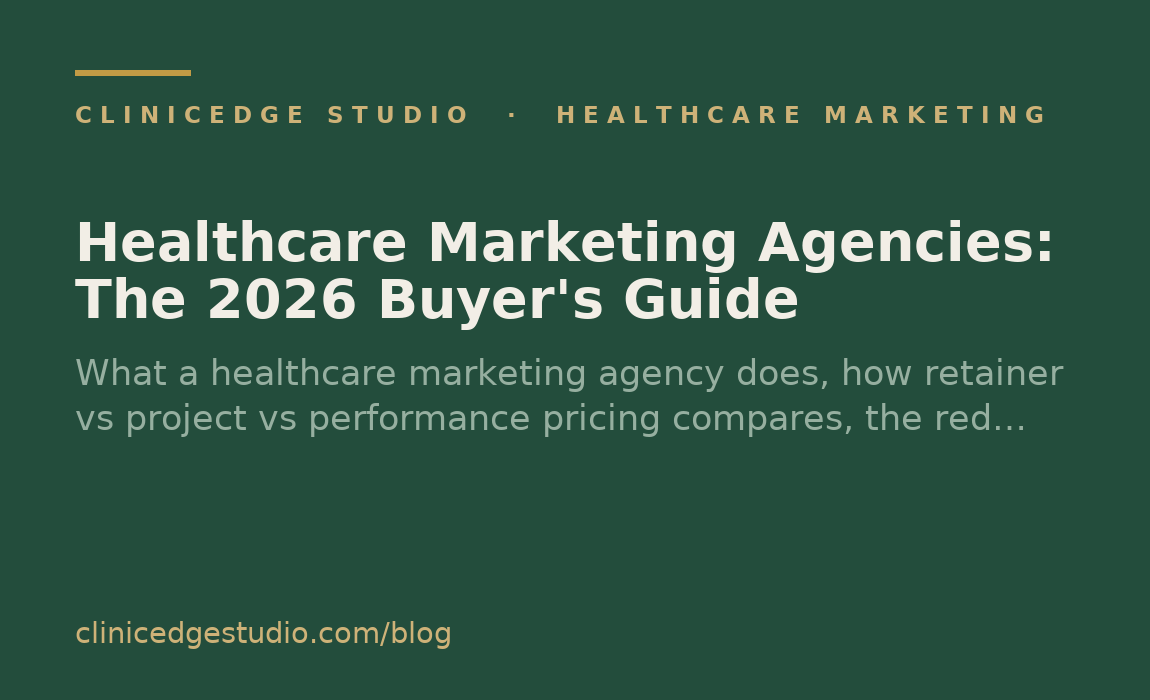 Healthcare Marketing Agencies: The 2026 Buyer's Guide