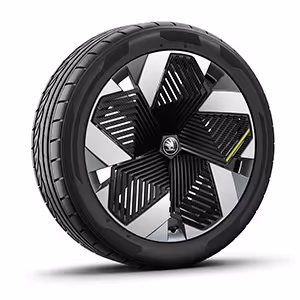 Freigestellter Reifen mit 21 Zoll Felge “Vision Anthrazit”.