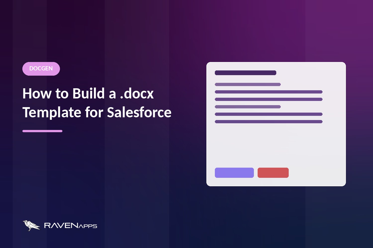 How to build a docx template for Salesforce document generation, by RavenApps