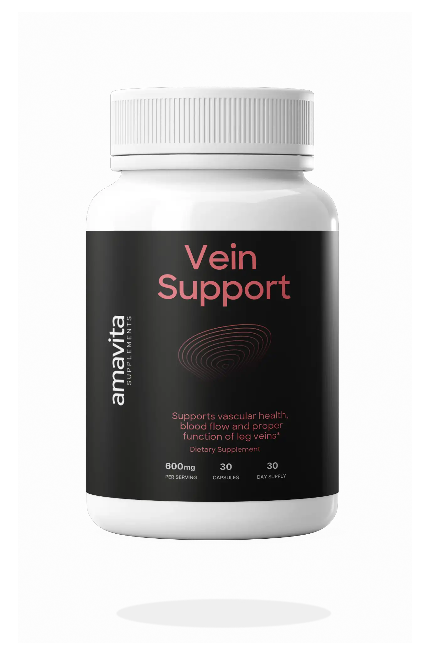 Vein Support Diosmin Extract bottle by amavita Heart and Vascular Health