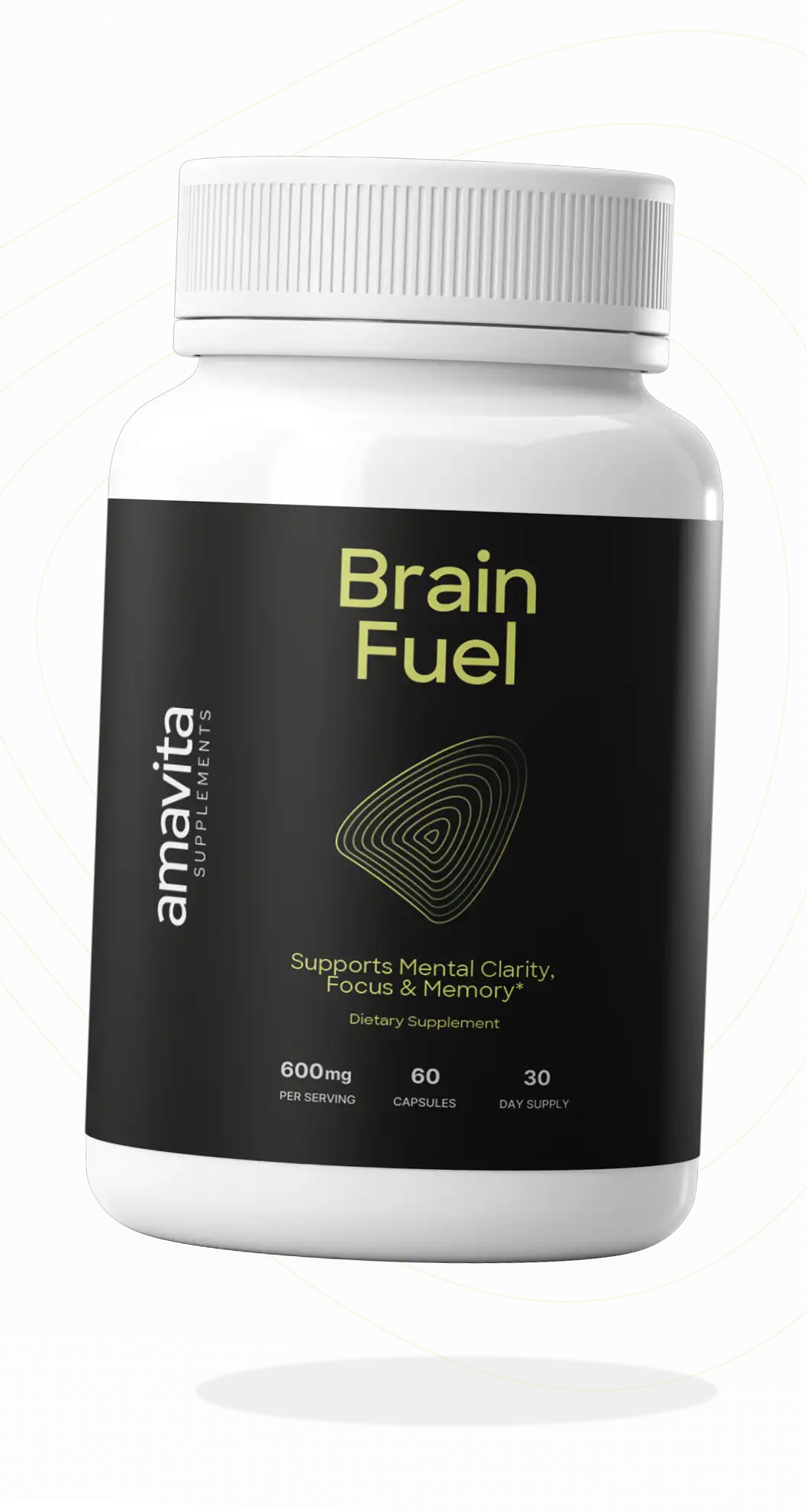 Brain Fuel Neuro Plus bottle by amavita Heart and Vascular Health