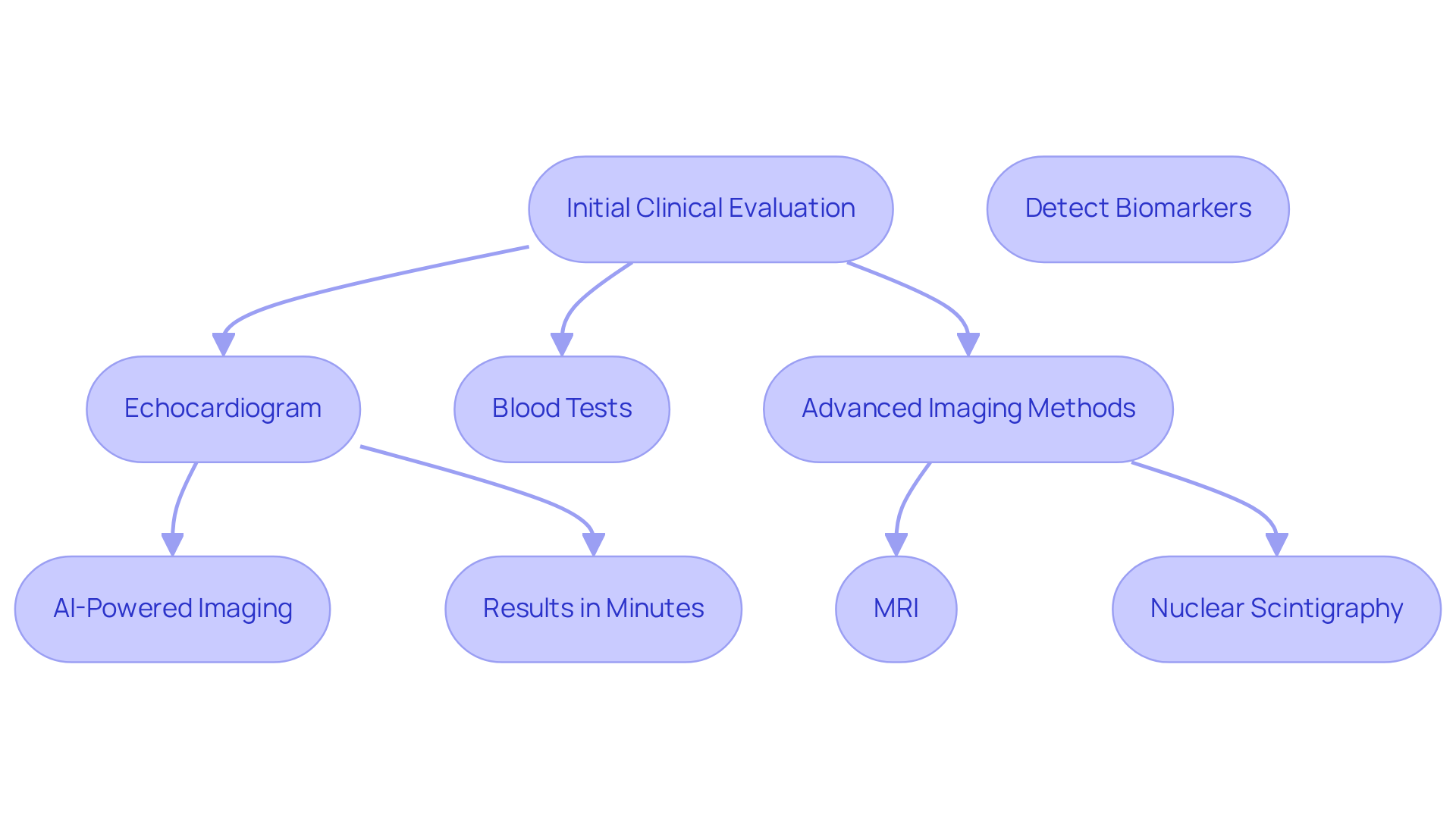 This flowchart guides you through the steps of diagnosing cardiac amyloidosis. Start with the initial evaluation, then follow the arrows to see how each method contributes to understanding the condition. Each step is crucial for accurate diagnosis and timely care.