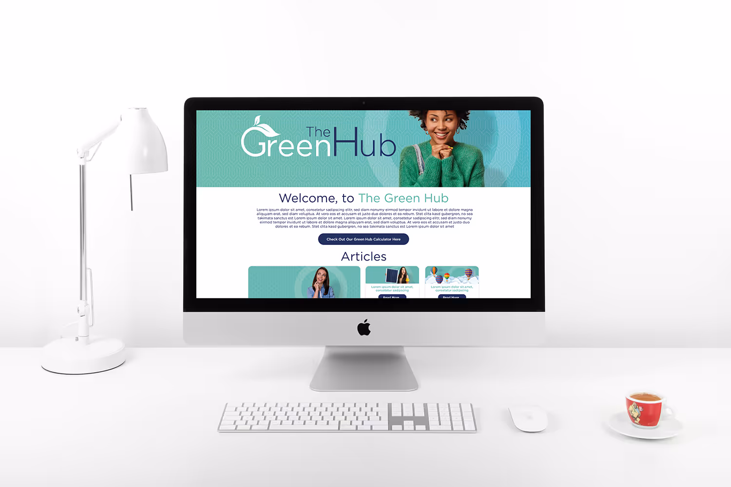 [background image] image of art supplies on a desk (for a graphic design studio)