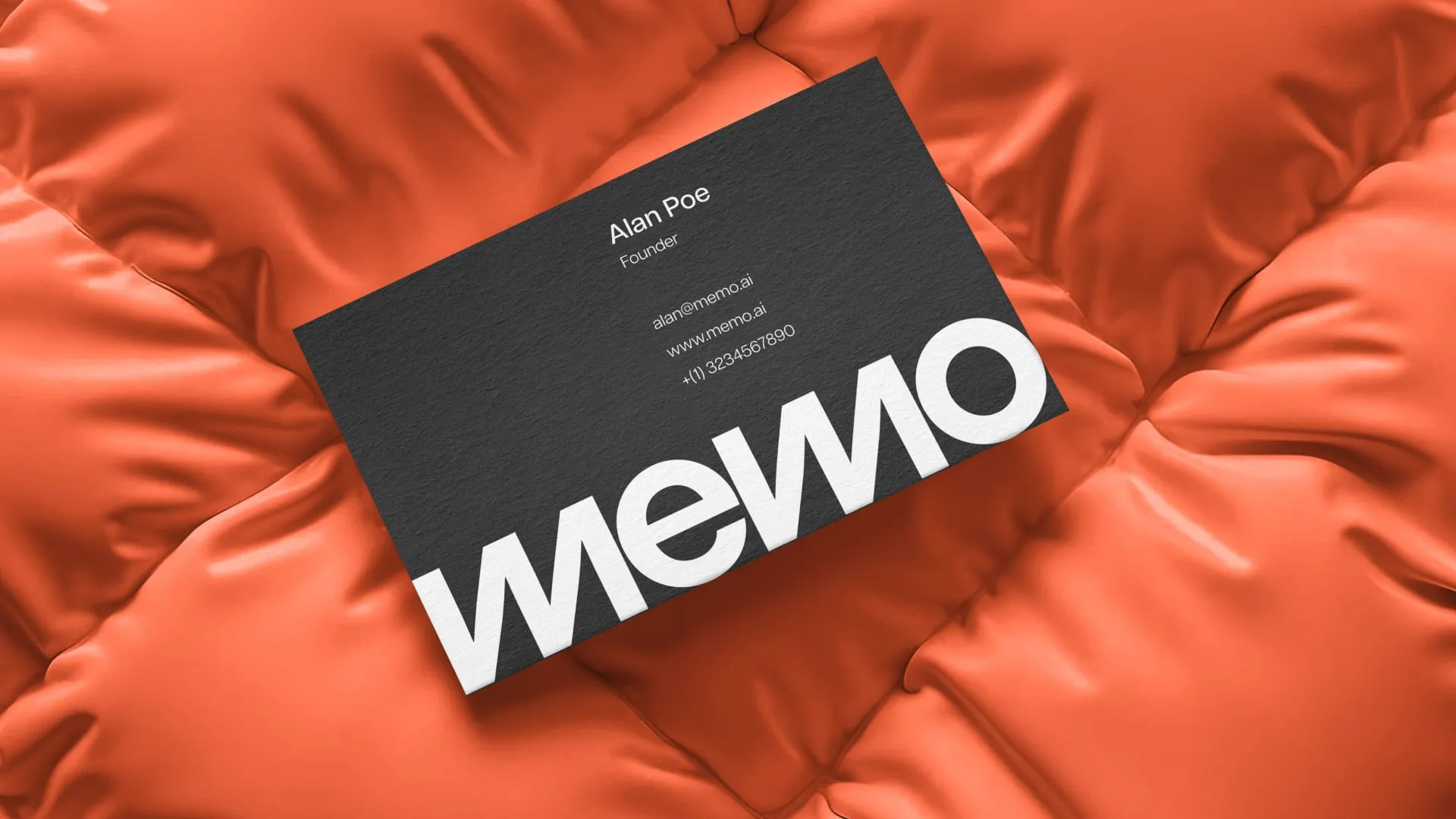 Business card design for Memo