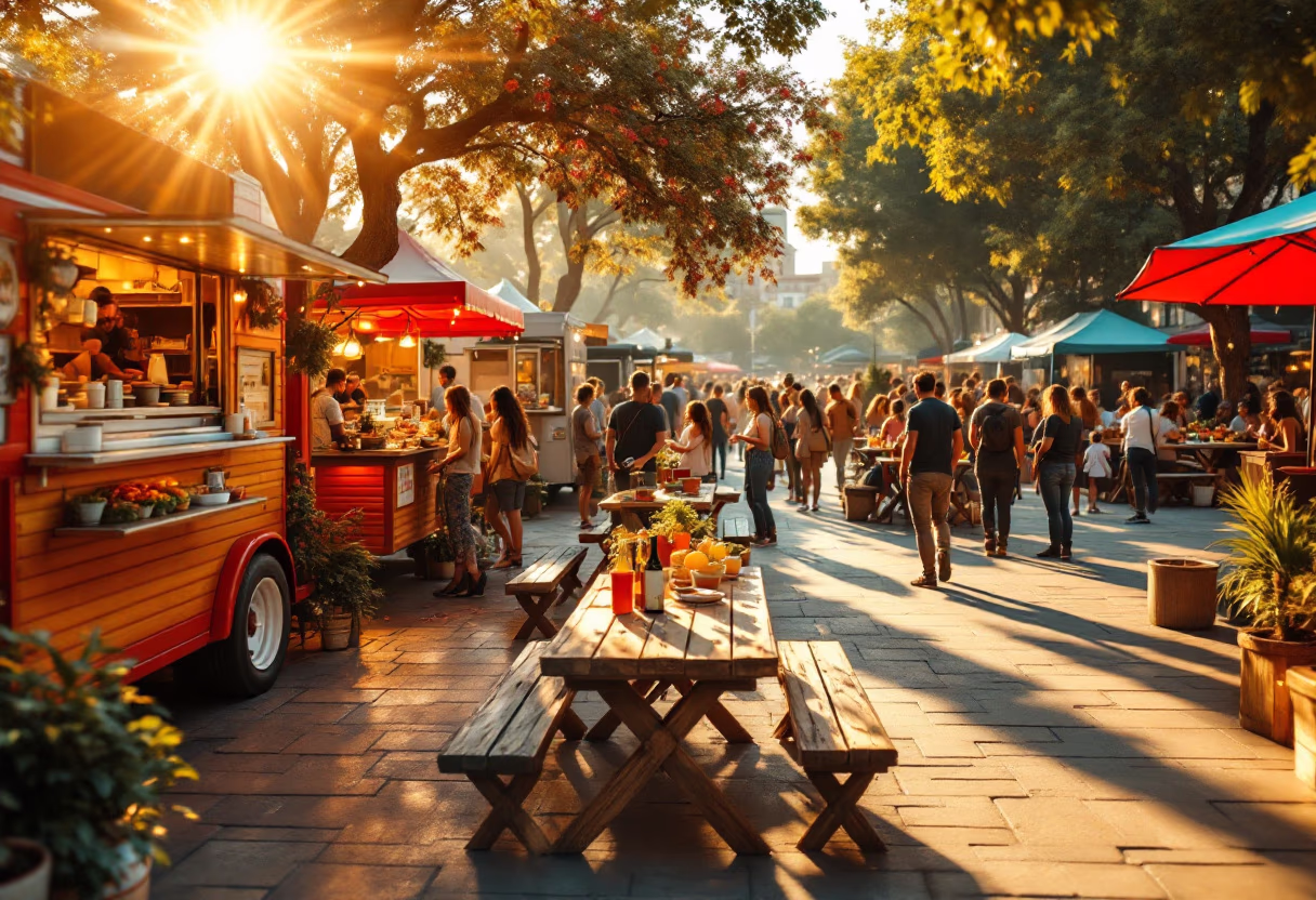 image of community engagement (for a food truck)