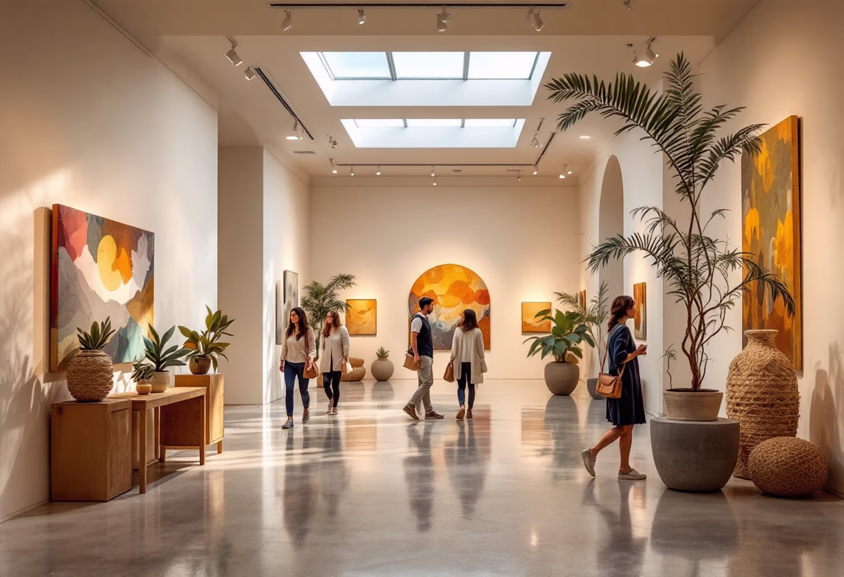 image of art exhibition space (for an art gallery)