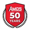 Amos 50 years logo
