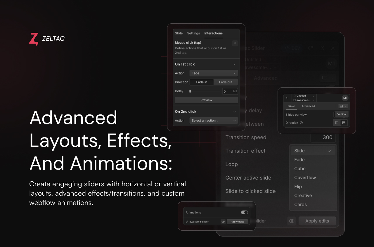 Layout effects and animation