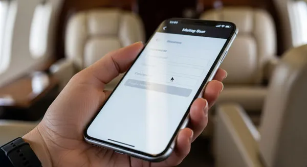 mobile device with form
