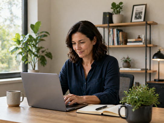 Laptop Lou — solo operator working from a laptop