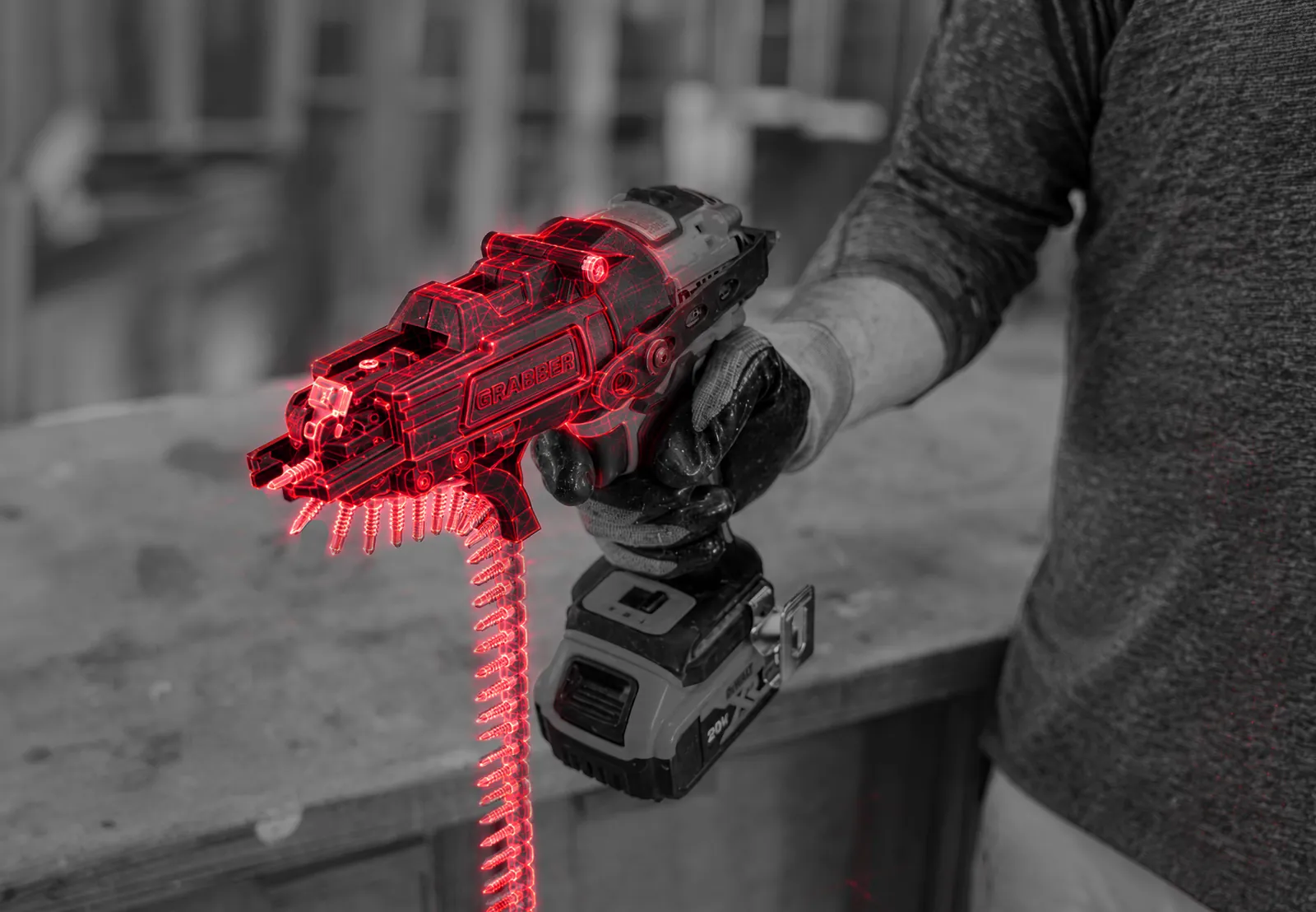 TrueFramer collated screw system highlighted in red