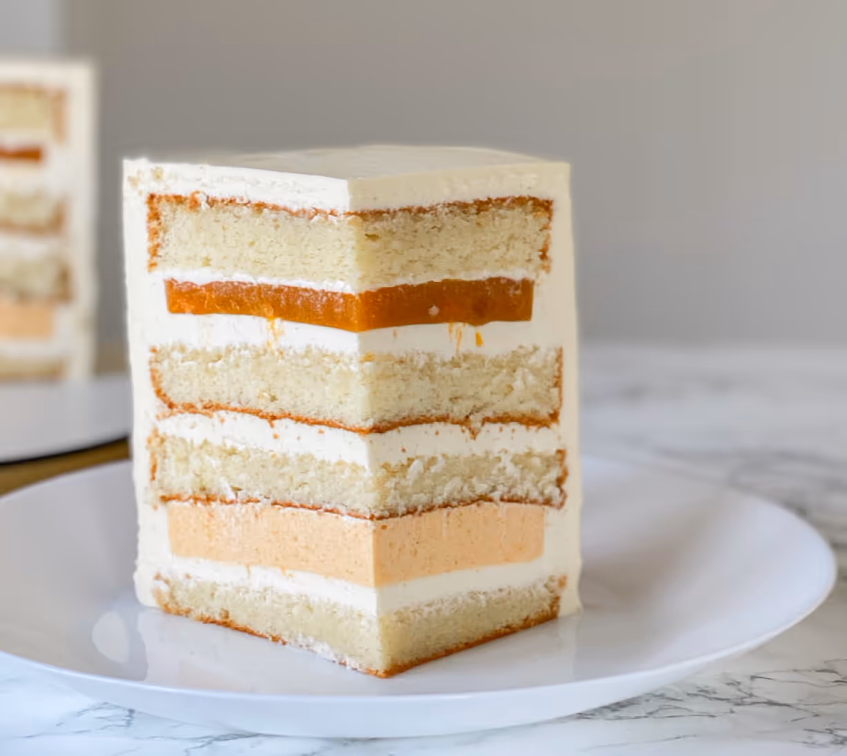 Apricot cream cake