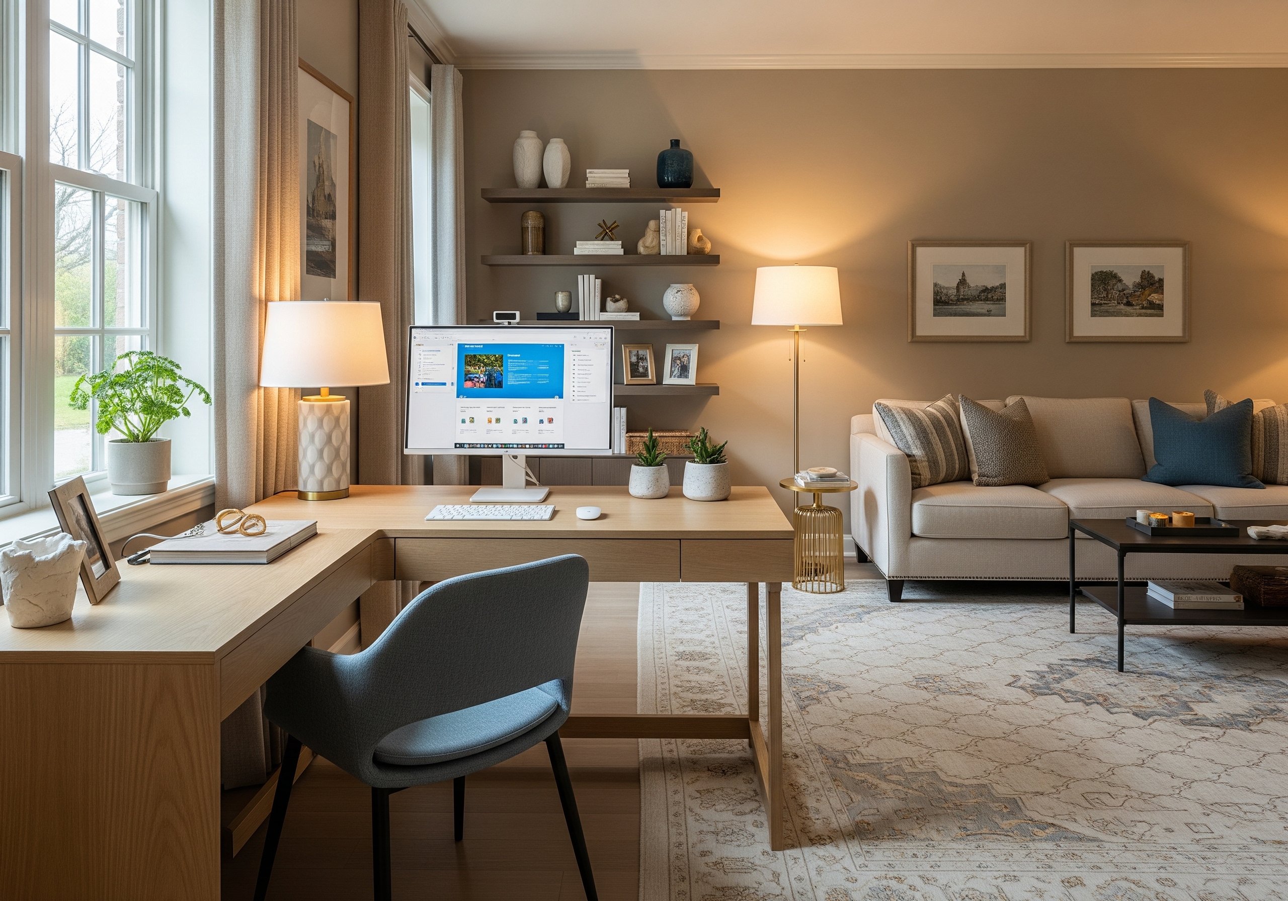 Como criar um espaço de trabalho produtivo em casa