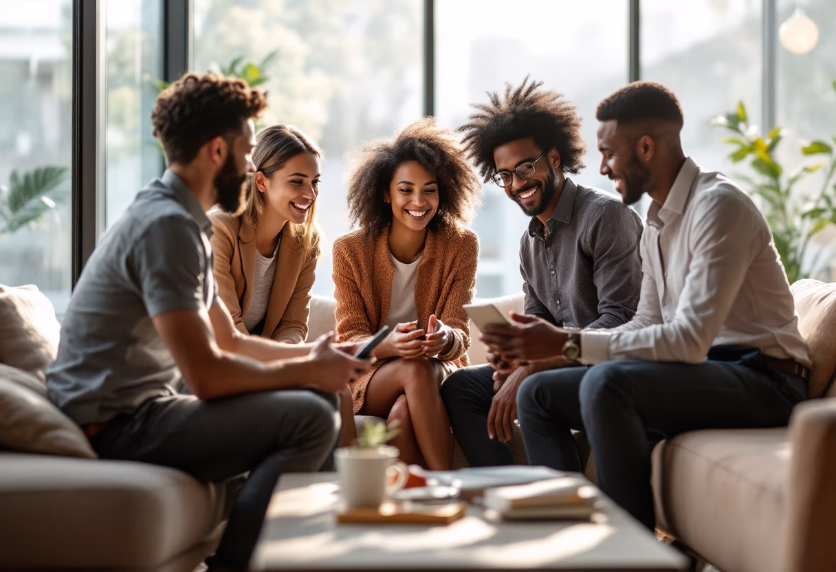 image of diverse group collaboration (for a hr tech)
