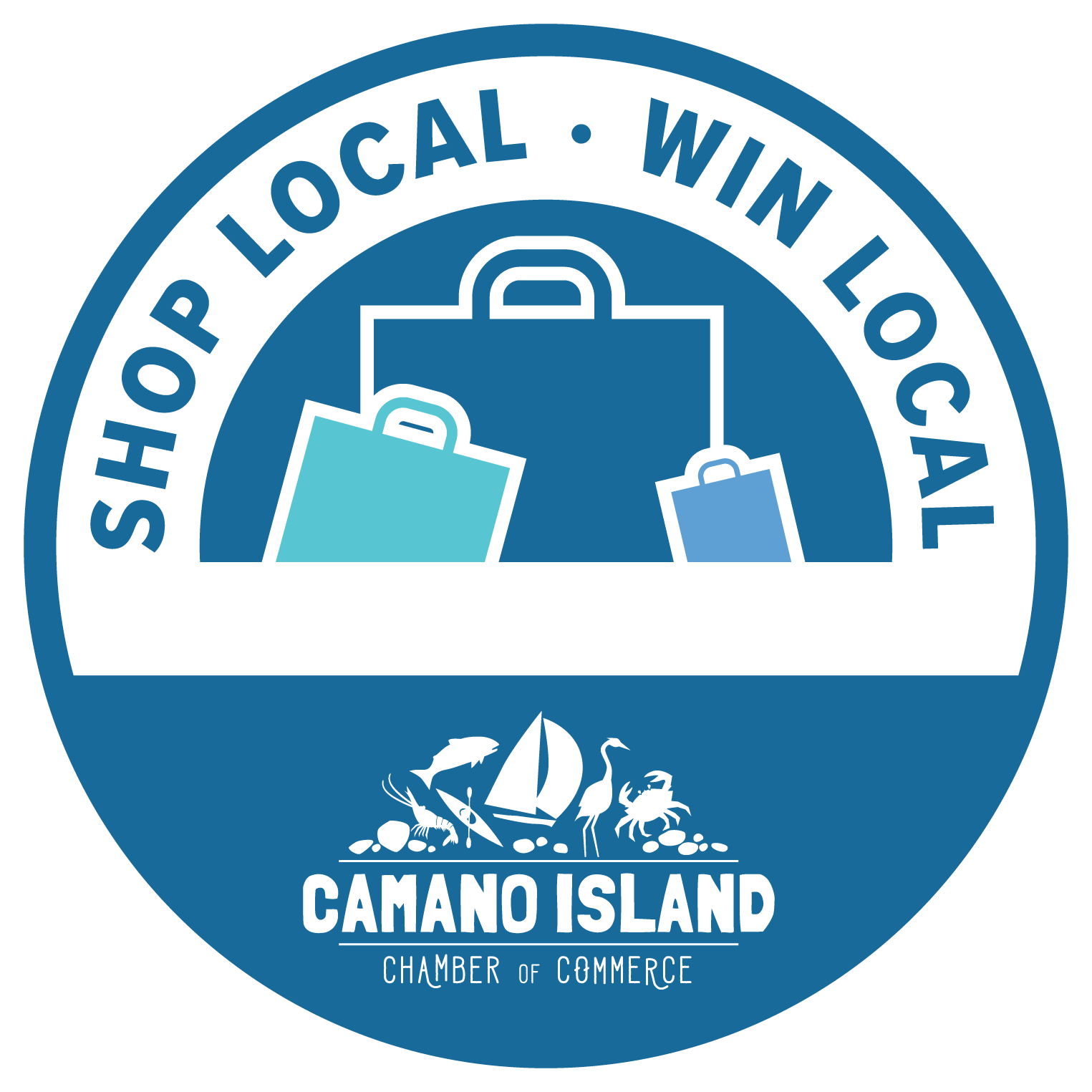 Shop local. Win local logo