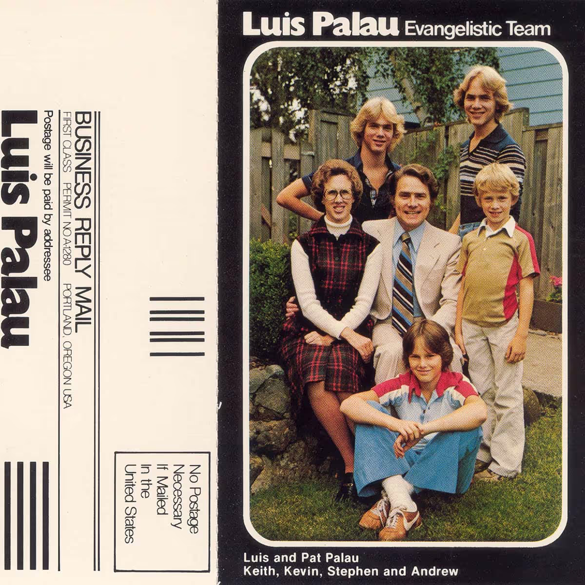 Postcard photo of the Palau family 