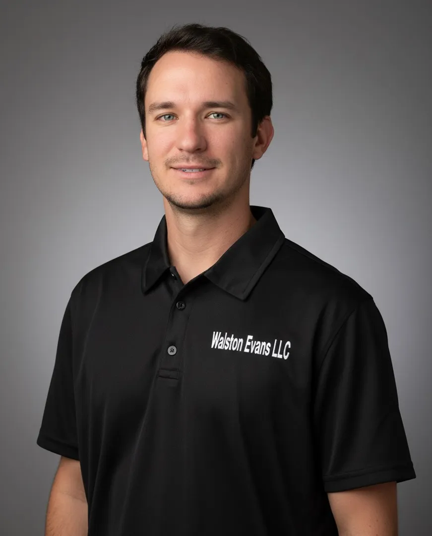 A headshot of one of the owners of Walston Evans, Josh Walston