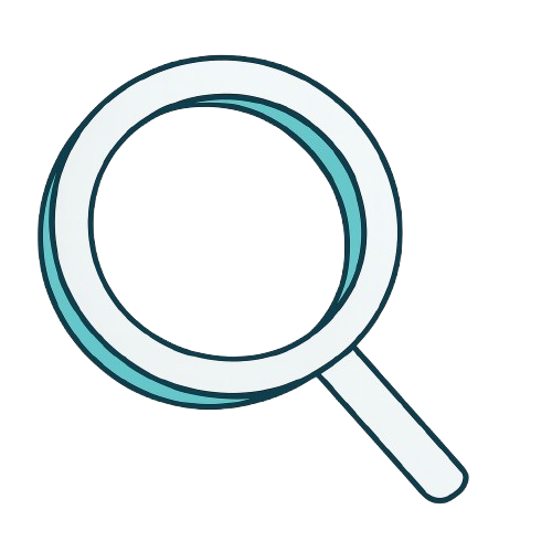 a magnifying glass