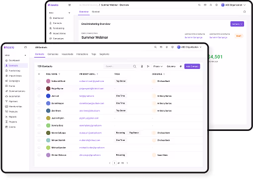 Keela Dashboard