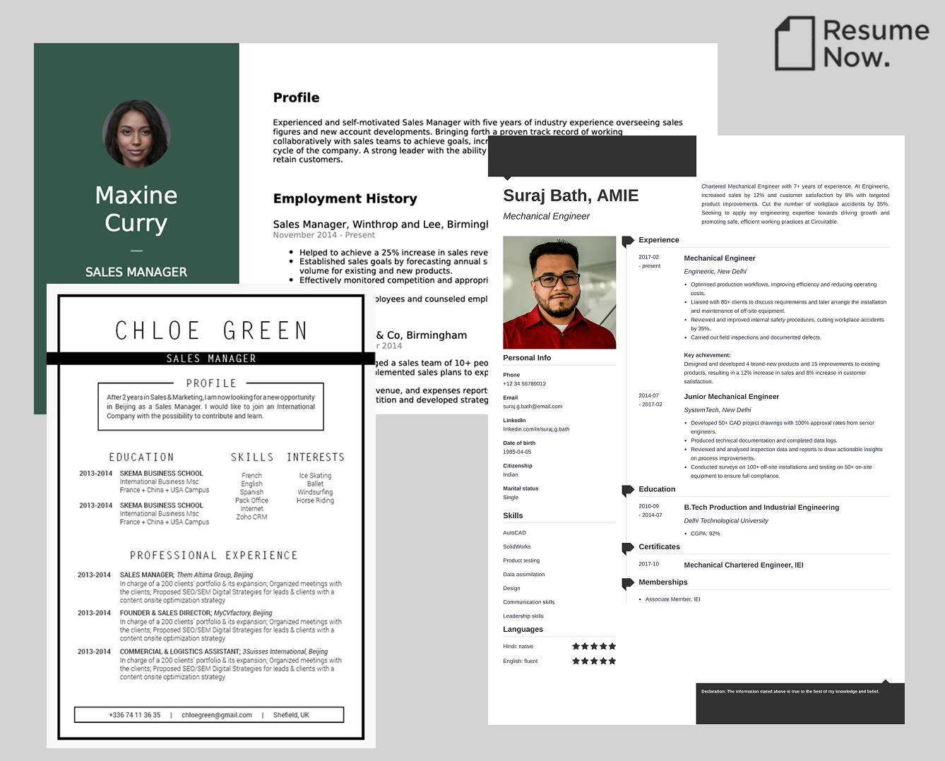 Screenshot of the website brainamanger.io that shows different free tests
