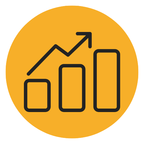 Graph in upward trend
