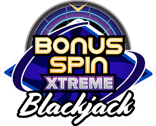 Bonus Spin Xtreme Blackjack game logo featuring a stylized eagle and bold lettering.