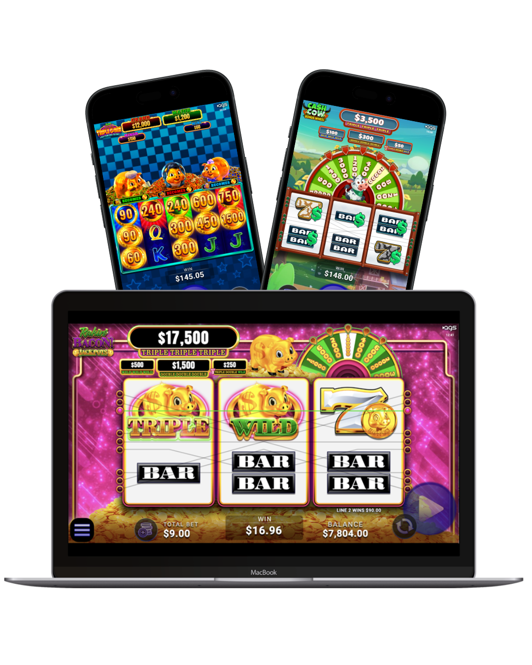 Ultra Werewolf slot machine with a werewolf graphic and $10,000 grand jackpot display.