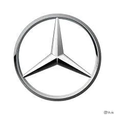 The three-pointed star symbolizes luxury and performance in the automotive industry.