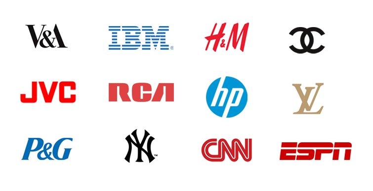 These are all examples of Monogram Logos/Lettermark Logos