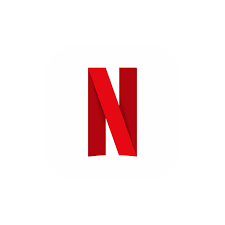 A simple yet bold red N represents entertainment in the digital age.