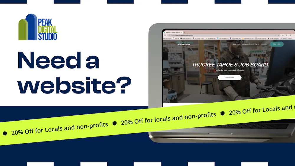Truckee/Tahoe website design and development local discount