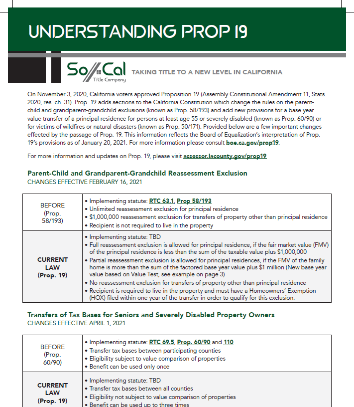Prop 19 Info